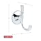 Liberty Hardware Delta Foundations 4.07 in. H X 3.29 in. W X 2.28 in. L Chrome Silver Robe Hook FNDS35-PC - alternate 3